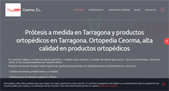 Desktop Screenshot of ortopediaceormatarragona.com