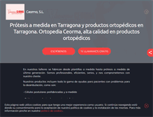 Tablet Screenshot of ortopediaceormatarragona.com
